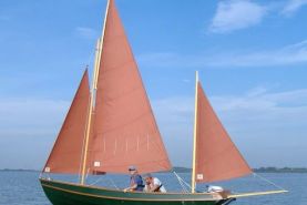 Drascombe Lugger Sailing Boat on a sunny day